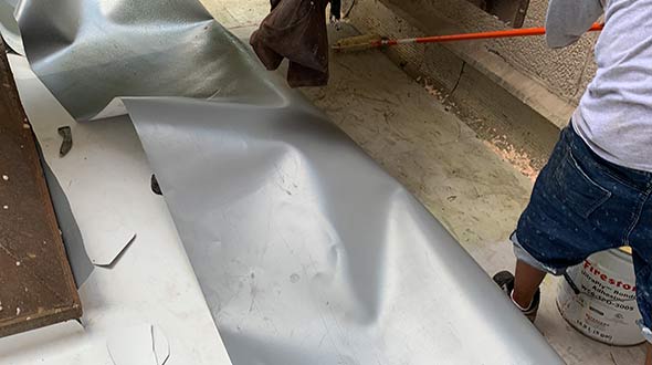 Commercial roofing substrate preparation