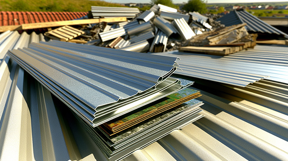 recycled content in metal roofing materials
