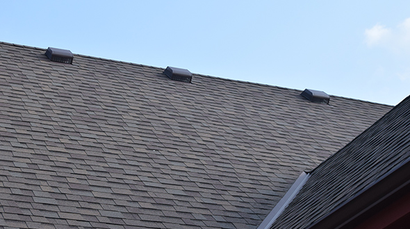 recycled shingle rooftop