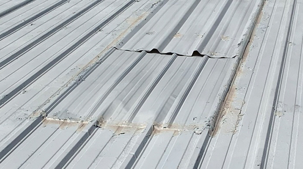Roofing problems can include leaks and bad repair jobs