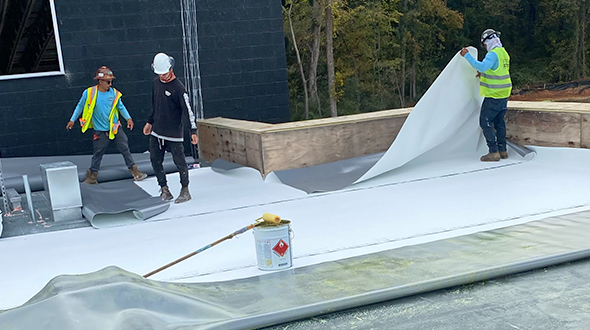 single ply roof membrane system