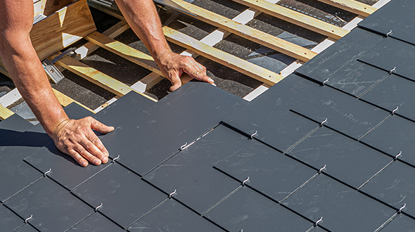 Slate roofing system