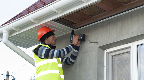 Soffit installation and repair work