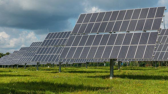 Solar panel gardens expand energy production and avoid exceeding roof load capacity