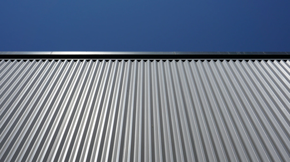 steel metal roofing materials on a property