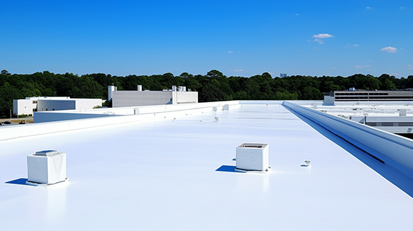 TPO roofing system installed material cost for flat roof